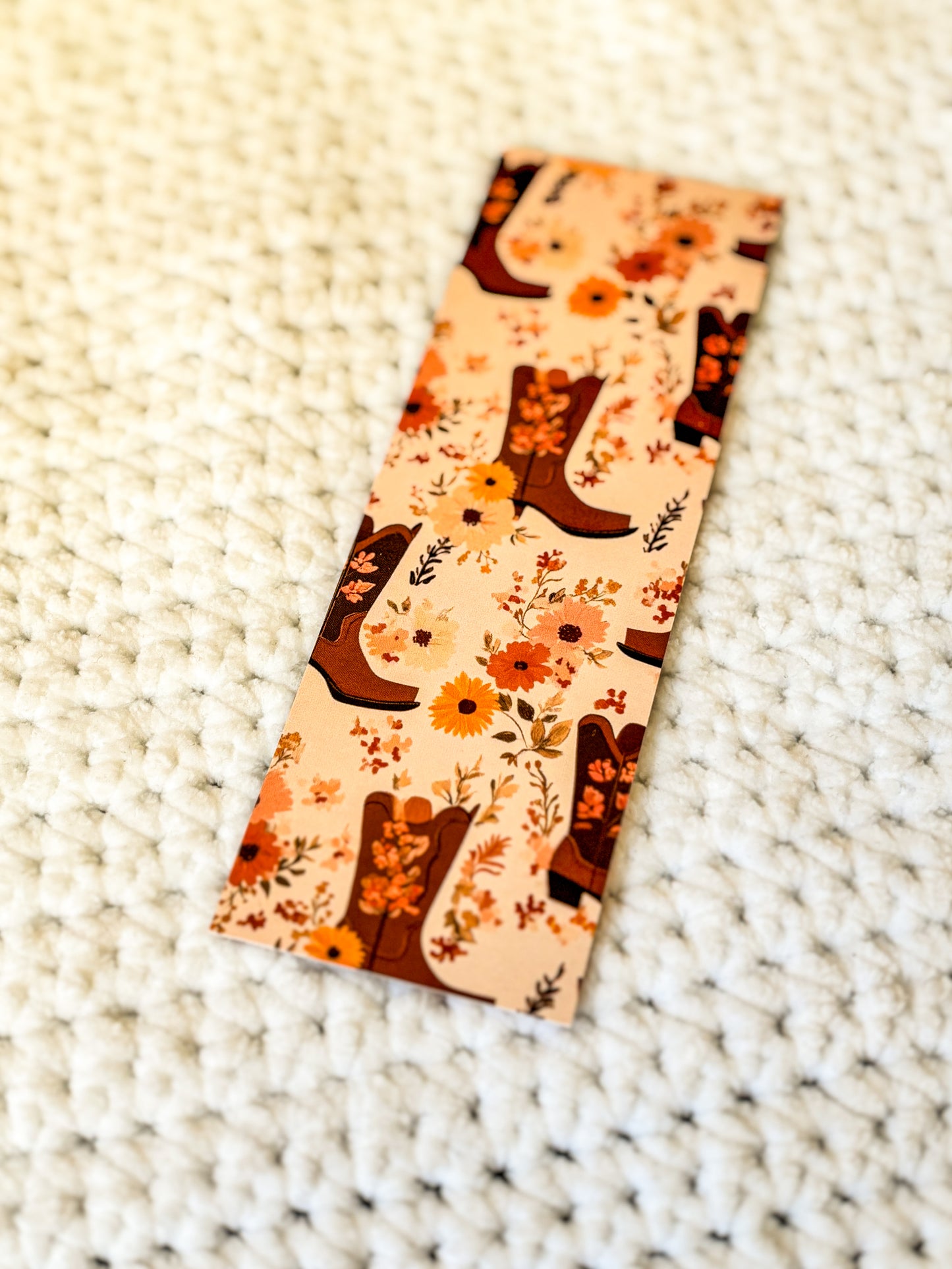 Cowboy boots bookmark