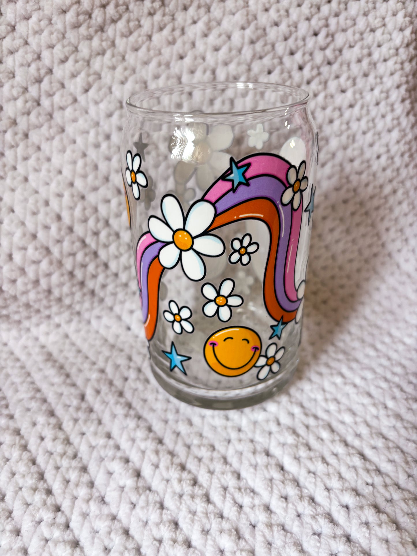 Rainbow Smile Glass