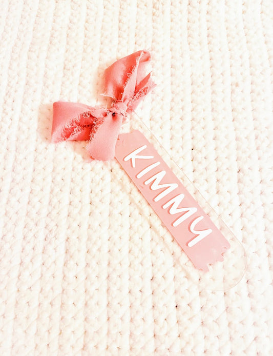 Personalised Name acrylic bookmark