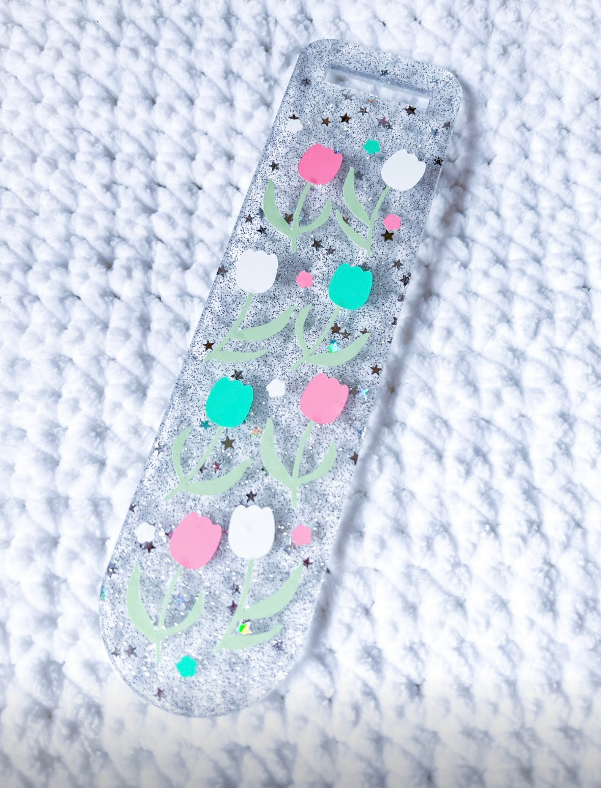 Flower acrylic bookmark