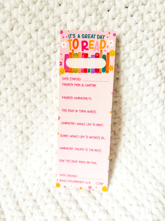 Book review bookmark