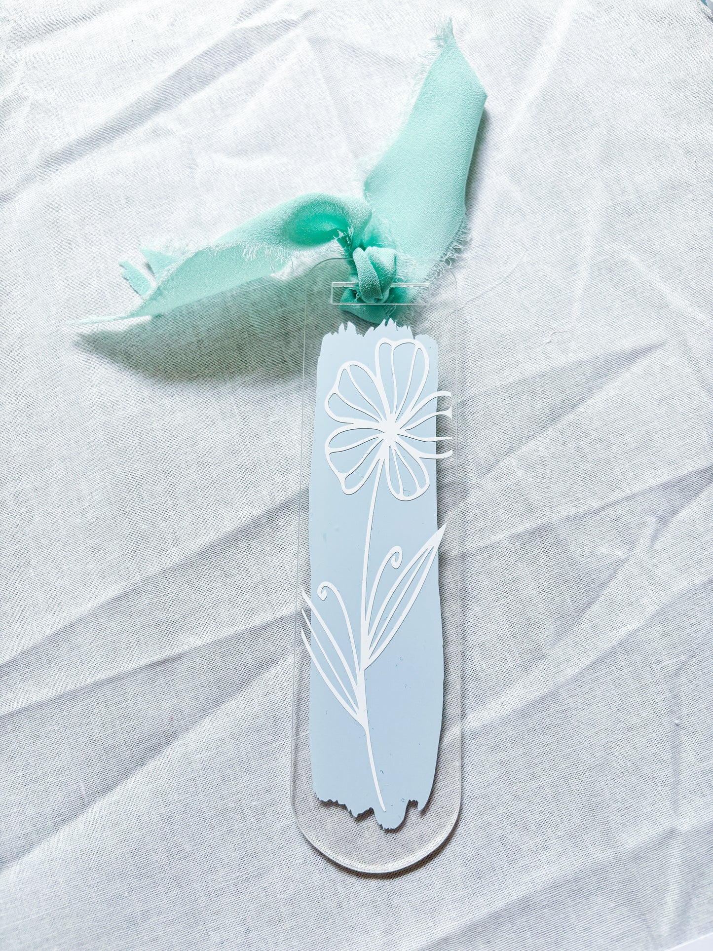 Flower acrylic bookmark