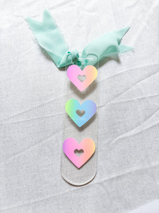 Ombre Heart Bookmark